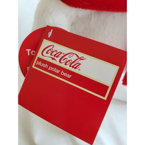 Coca Cola Plush Polar Bear 10" 2013 - Picture 3 of 8